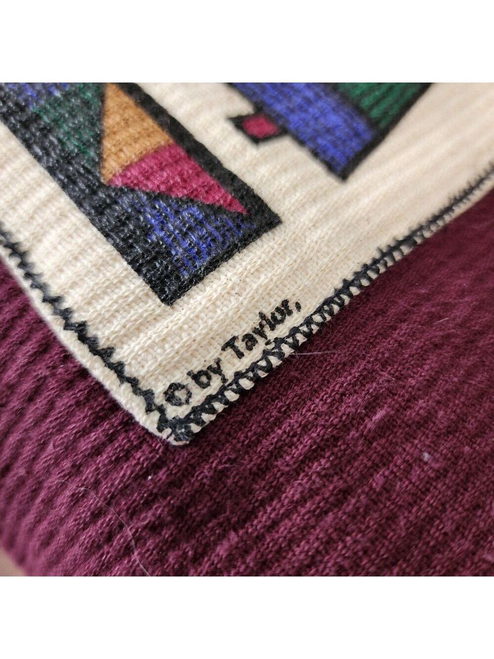 VTG By Taylor 90s Crested Butte Colorado Quarter Zip Pullover Deadstock NWT S/M - Picture 5 of 8